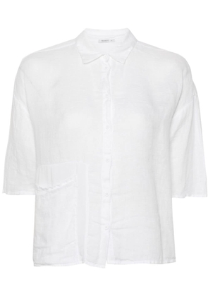 Transit classic-collar drop-shoulder shirt - White