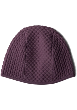 Prada textured knitted cap - Purple