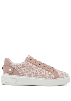 Bally Maily low-top monogram sneakers - Pink