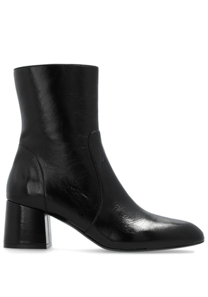 Stuart Weitzman Flareblock 60mm leather boots - Black