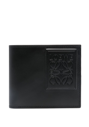 LOEWE debossed-Anagram leather wallet - Black