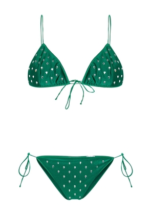 Oséree gem-embellished bikini set - Green