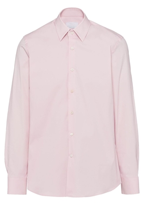 Prada long-sleeved poplin shirt - Pink
