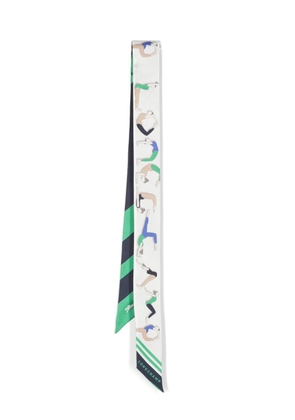 Longchamp Yoga silk scarf - Green