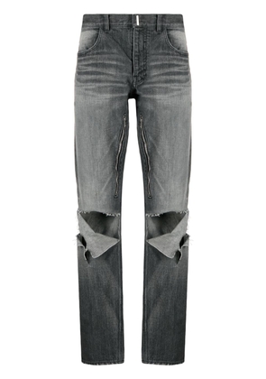 Givenchy distressed straight-leg jeans - Black