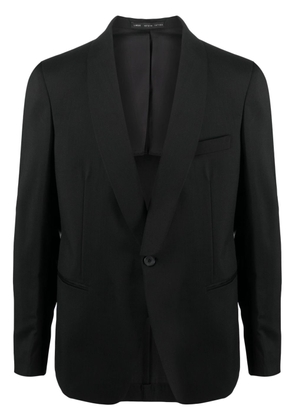 Low Brand shawl-lapel wool blazer - Black