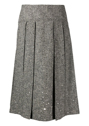 Durazzi Milano pleated mid-length skirt - Grey