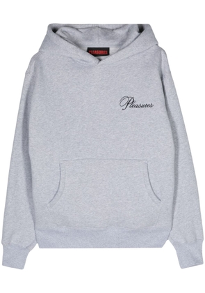 Pleasures Cafe cotton-blend hoodie - Grey