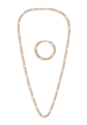 Susan Caplan Vintage 1990s Rediscovered chain bracelet and necklace set - Gold