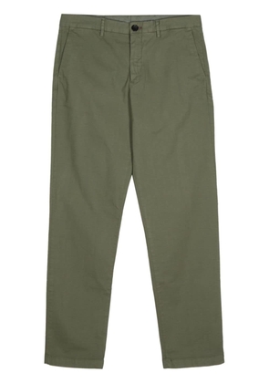 PS Paul Smith logo-embroidered straight-leg trousers - Green