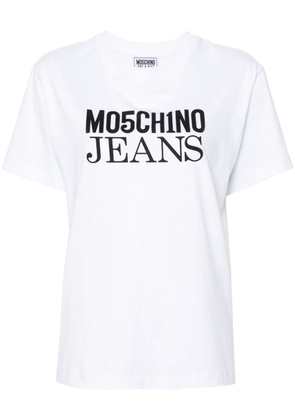 MOSCHINO JEANS logo-print cotton T-shirt - White