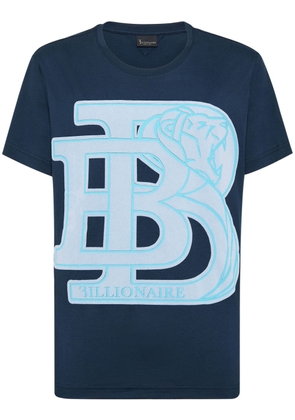 Billionaire logo-appliqué cotton T-shirt - Blue