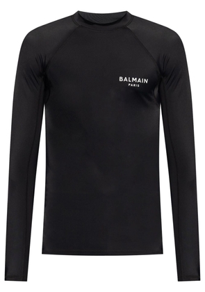 Balmain logo-print T-shirt - Black