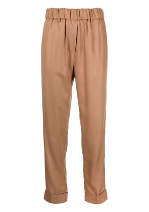 Nine In The Morning cropped elasticated-waistband trousers - Neutrals