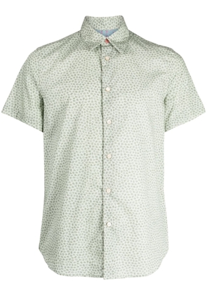 PS Paul Smith floral-print cotton shirt - Green