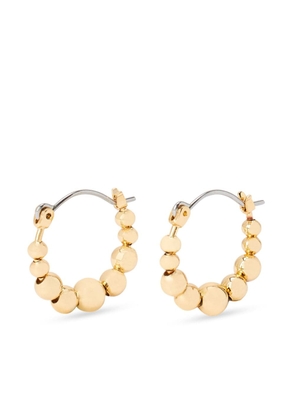 Kenneth Jay Lane bead-embellished hoop earrings - Gold