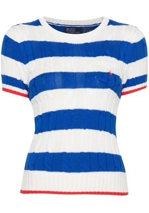 Polo Ralph Lauren striped cable-knit top - White