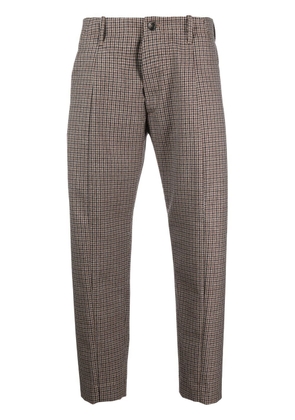 Nine In The Morning checked wool high-waisted trousers - Neutrals
