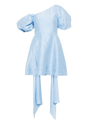 Aje Arista flared puff-sleeve minidress - Blue