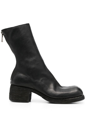 Guidi rear-zip horse leather boots - Black