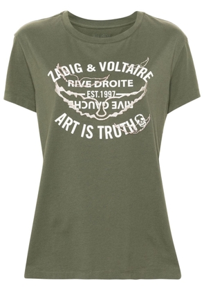 Zadig&Voltaire Walk Blason cotton T-shirt - Green