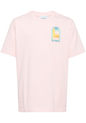 Casablanca L'Arc Coloré cotton T-shirt - Pink