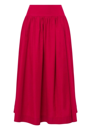 Moschino high-waist pleated skirt - Red