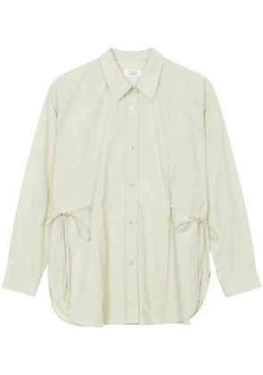 STUDIO TOMBOY bow-detailing cotton-blend shirt - Neutrals
