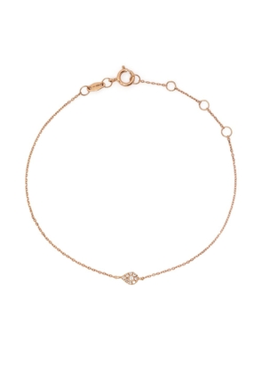 Djula 18kt rose gold diamond pear chain bracelet - Pink