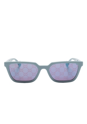 Gucci Eyewear rectangle-frame sunglasses - Blue