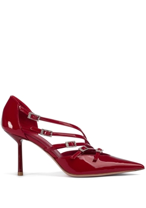 Le Silla Scarlet 100mm leather pumps - Red