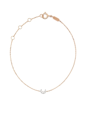 Djula 18kt rose gold Moon diamond charm bracelet - Pink