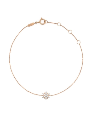 Djula 18kt rose gold Sun diamond charm bracelet - Pink