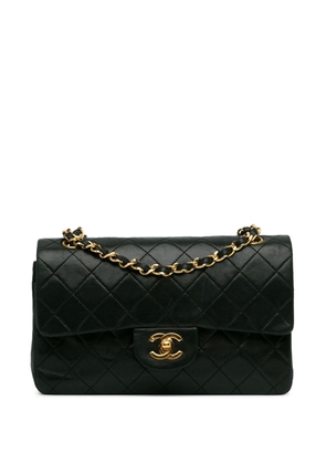 CHANEL Pre-Owned 1986-1988 Small Classic Lambskin Double Flap shoulder bag - Black