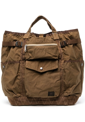 Porter-Yoshida & Co. Tanker backpack tote bag - Brown