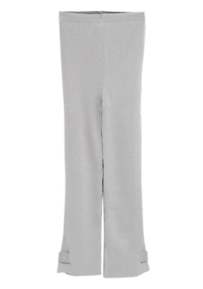 Paloma Wool ribbed-knit wool trousers - Grey