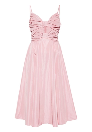 STAUD Dayanara bow-embellished midi dress - Pink