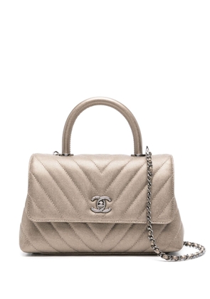 CHANEL Pre-Owned mini Coco Handle Flap bag - Brown