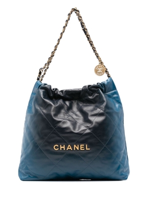 CHANEL Pre-Owned 22 leather handbag - Blue