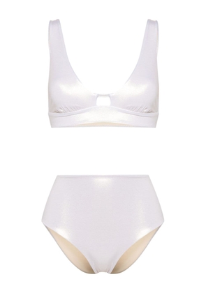 Peserico triangle-cup high-waisted bikini - Gold