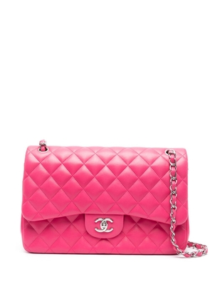 CHANEL Pre-Owned Jumbo leather shoulder bag - Pink