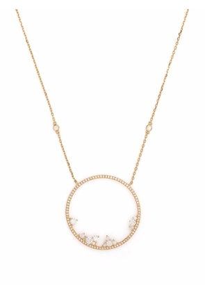 Djula 18kt yellow gold Fairytale Circle Point diamond necklace
