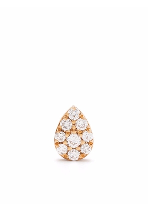 Djula 18kt rose gold Pear diamond piercing - Pink