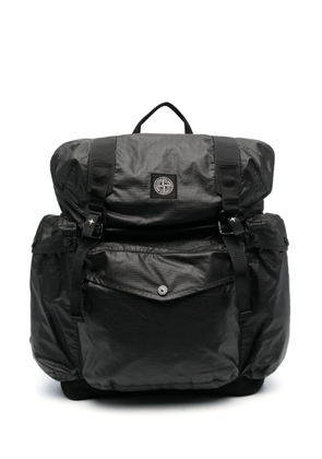 Stone Island logo-embellished multi-pocket backpack - Black