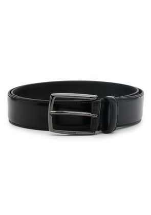 BOSS buckle-fastening leather belt - Black