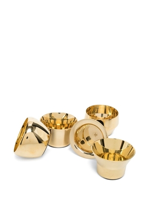 Skultuna set of 5 brass tea-light holders - Gold