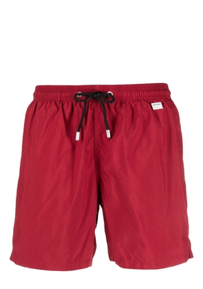 MC2 Saint Barth x Pantone™ logo-patch swim shorts - Red
