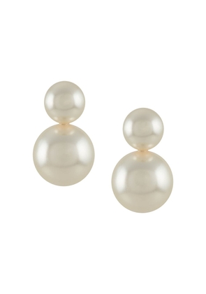 Jennifer Behr Iris pearl-detail earrings - White