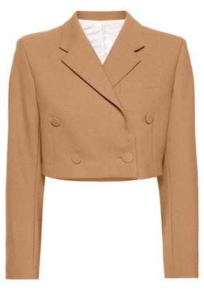Viktor & Rolf double-breasted cropped blazer - Brown