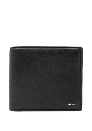 BOSS logo-debossed wallet - Black